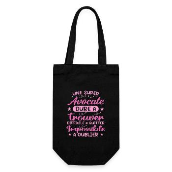 A Great Lawyer - Lawyer Gift - Gift Bag for Bottles - black - Front