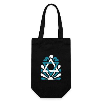 Design d’Israël avec étoile de David - Sac à bouteille - noir - Devant