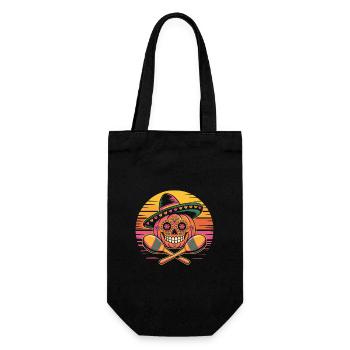 Citrouille Cinco de Mayo - Sac à bouteille - noir - Devant
