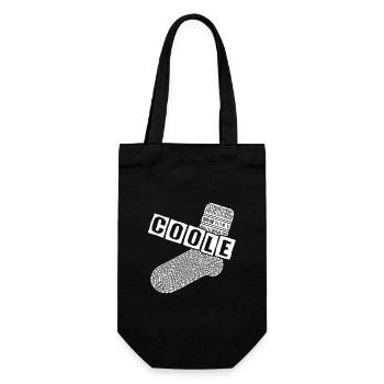 Chaussette cool - design motivant amusant - Sac à bouteille - noir - Devant
