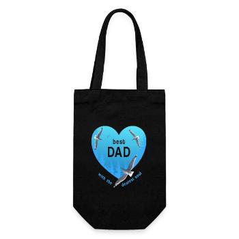 Best Dad Daddy - Gift Bag for Bottles - black - Front