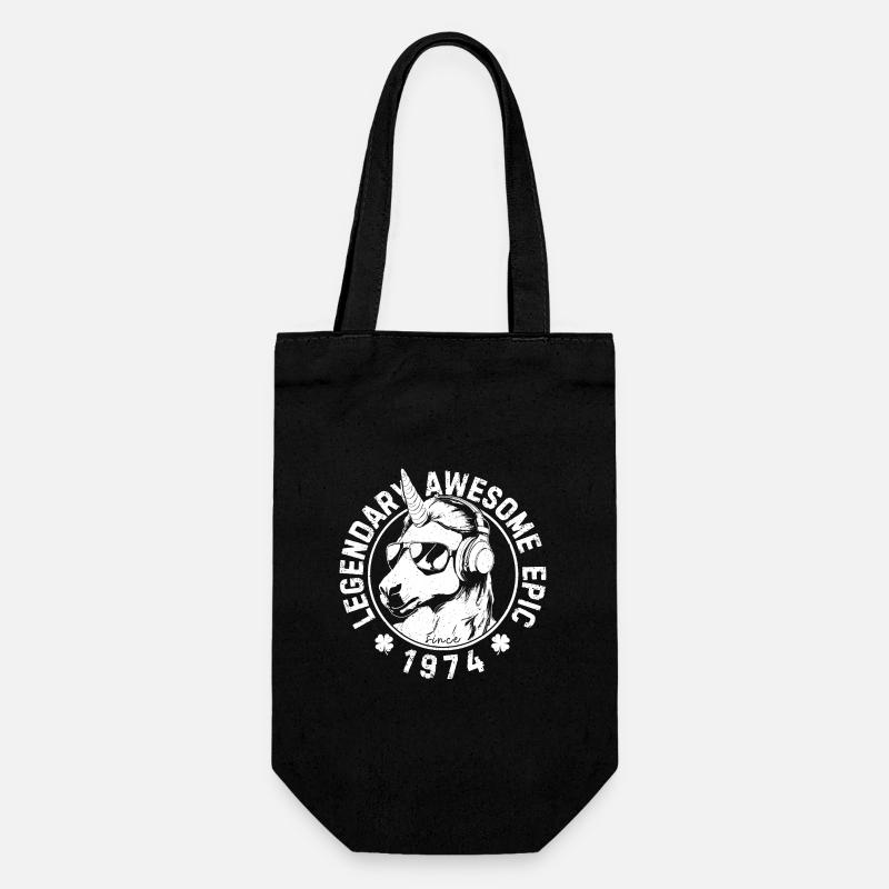 Legendary, awesome, epic since 1974 - Gift Bag for Bottles - black
