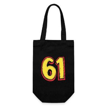 61 Number Comic - Gift Bag for Bottles - black - Front