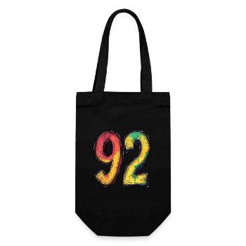 92 Number Comic - Gift Bag for Bottles - black - Front