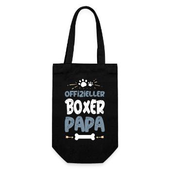 Offizieller Boxer Papa Shirt - Geschenkbeutel für Flaschen - Schwarz - Vorne