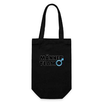 Männer Team Stolz - Geschenkbeutel für Flaschen - Schwarz - Vorne