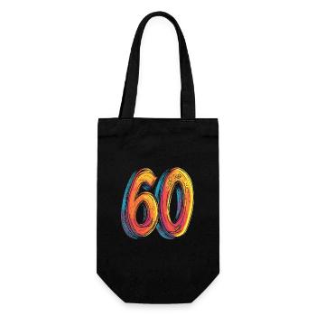 60 Number Comic - Gift Bag for Bottles - black - Front