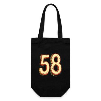 58 Number Comic - Gift Bag for Bottles - black - Front