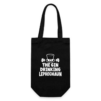 The Gin Drinking Leprechaun - Gift Bag for Bottles - black - Front