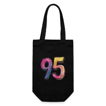 95 Number Comic - Gift Bag for Bottles - black - Front