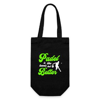 Padel Better - Gift Bag for Bottles - black - Front