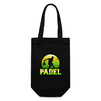 Padel Retro Sun Logo - Sac à bouteille - noir - Devant