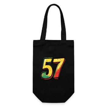 57 Number Comic - Gift Bag for Bottles - black - Front