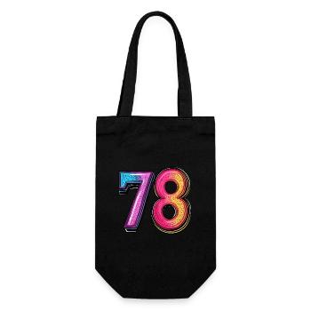 78 Number Comic - Gift Bag for Bottles - black - Front