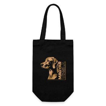 Magyar Vizsla Zeichnung Kopf gold - Geschenkbeutel für Flaschen - Schwarz - Vorne