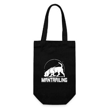 MANTRAILING Hundesport Suchhunde Hunde Hund - Geschenkbeutel für Flaschen - Schwarz - Vorne