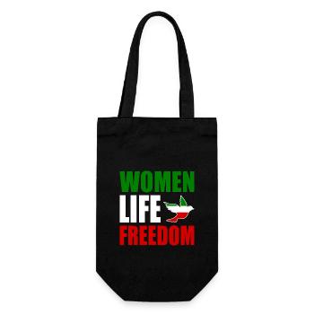 Women life freedom - Gift Bag for Bottles - black - Front
