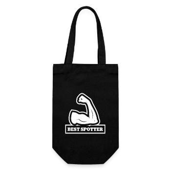 Best Spotter Cheerleading Cheerleader Trainer - Geschenkbeutel für Flaschen - Schwarz - Vorne