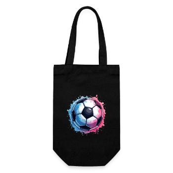 Fußballer Fußball Jungen Kinder - Geschenkbeutel für Flaschen - Schwarz - Vorne