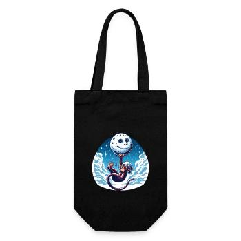 Singe Lune Drôles D’animaux - Sac à bouteille - noir - Devant