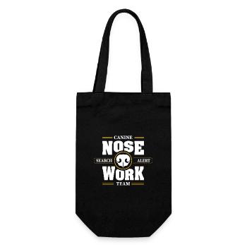 NOSE WORK Team Search Dog Nose Work Dogs Dog - Gift Bag for Bottles - black - Front