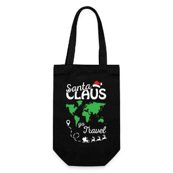 Père Noël Go Travel Joyeux Noël - Sac à bouteille - noir - Devant