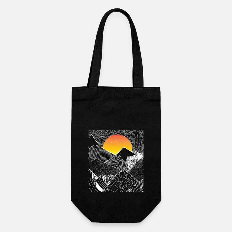 montagne - Sac à bouteille - noir