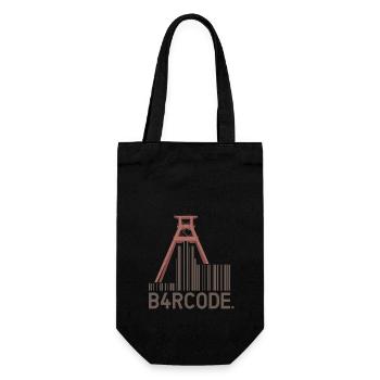 B4RCODE. Eat - Gift Bag for Bottles - black - Front