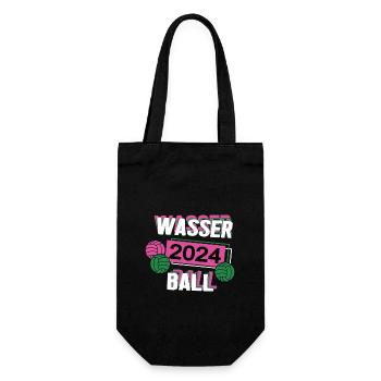 Wasserball 2024 Wasserballerin Wasserballspielerin - Geschenkbeutel für Flaschen - Schwarz - Vorne