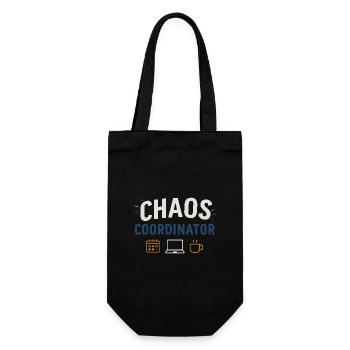 Coordinateur du Chaos – Chemise Funny Sayings pour Elt - Sac à bouteille - noir - Devant
