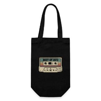 Vintage 1973 Cadeau Anniversaire Rétro Cassette - Sac à bouteille - noir - Devant