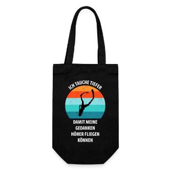 Divers Scuba Diving Scuba Diving Scuba Diving - Gift Bag for Bottles - black - Front