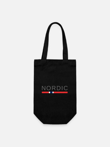 Nordic - Gift Bag for Bottles - black