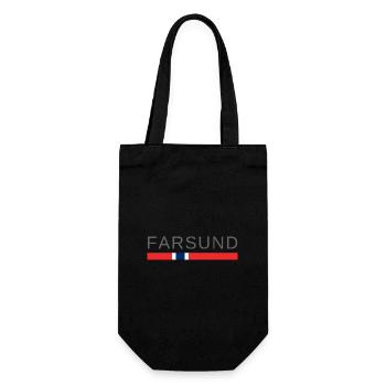 Farsund Norwegen - Geschenkbeutel für Flaschen - Schwarz - Vorne