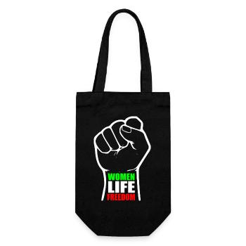 Women life freedom - Sac à bouteille - noir - Devant