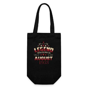 Une légende est née en août 1953 - Sac à bouteille - noir - Devant