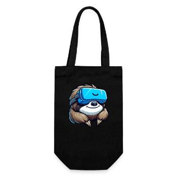 Conception de joueur VR paresseux cool - Sac à bouteille - noir - Devant