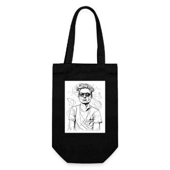 Cooler Boy - Geschenkbeutel für Flaschen - Schwarz - Vorne