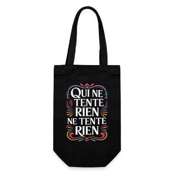 Qui ne tente rien ne tente rien - Sac à bouteille - noir - Devant