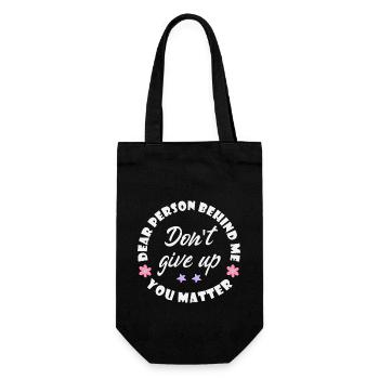Chère personne derrière moi, n’abandonne pas, tu es wi - Sac à bouteille - noir - Dos