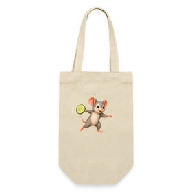 Maquette de Sac à bouteille - La Souris Frisbee et la Tranche de Concombre à imprimer et personnaliser