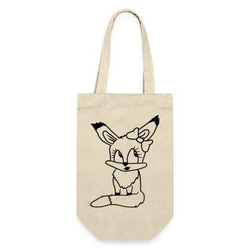 renard femelle fille jolie arc femme belle - Sac à bouteille - nature - Devant