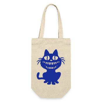 Crazy Monster Cat Halloween Horreur Dents Fun - Sac à bouteille - nature - Devant