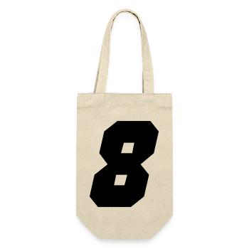8 - Gift Bag for Bottles - nature - Front