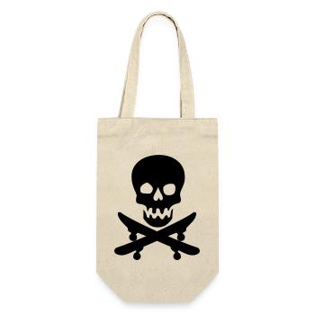 Skateboard - Gift Bag for Bottles - nature - Front