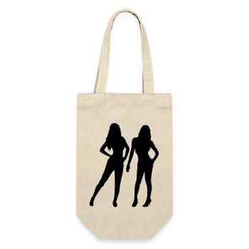 2 Femmes Sexy - Sac à bouteille - nature - Devant
