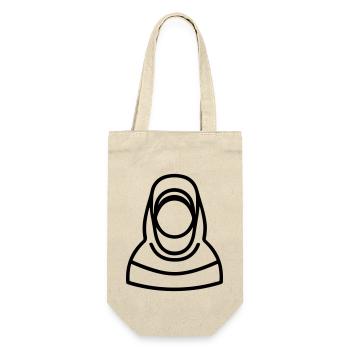 hijab headscarf muslim woman - Gift Bag for Bottles - nature - Front