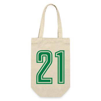 21 - Gift Bag for Bottles - nature - Front