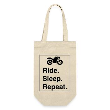 Cool "Ride Sleep Repeat" design for him and her - Gift Bag for Bottles - nature - Front