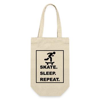 Cool "Skate Sleep Repeat" design for him and her - Gift Bag for Bottles - nature - Front